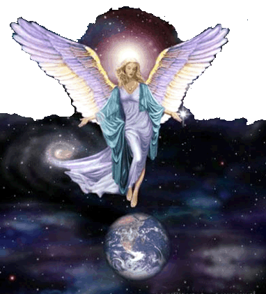 angel with world